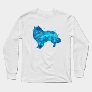 Eskimo Dog Watercolor Painting Long Sleeve T-Shirt